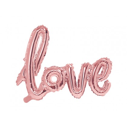 Folinis balionas "Love" rožinis 73&59 cm